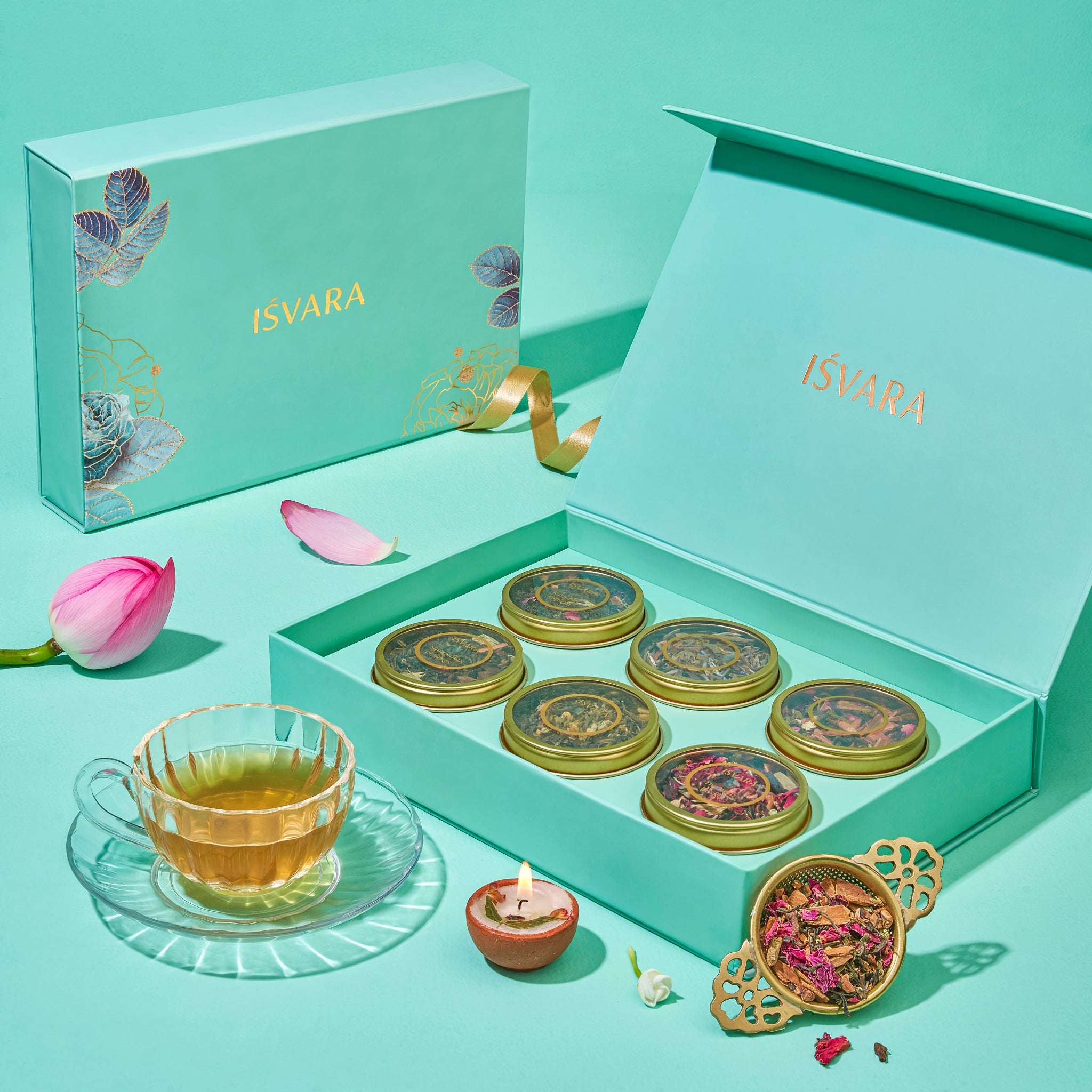Tea in Tubes Gift Box | Whole Leaf Tea Set | 4 Test Tubes – CHAYAM