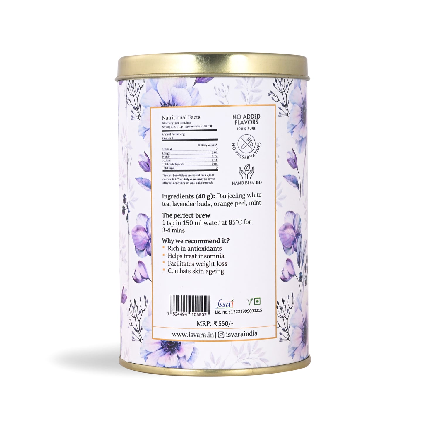 White Fusion ~ Lavender white tea